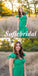 Spaghetti Straps V-Neck Sleeveless A-Line Floor Length Prom Dress With Ruffle, PD01067