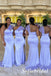 Elegant Lavender Soft Satin One Shoulder Mermaid Bridesmaid Gowns, SFWG00633