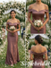 Mismatched Mocha Soft Satin Mermaid Bridesmaid Dress for Wedding Guest, SFWG00635