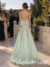 Sage Green Satin Halter Neck Rhinestone Strap Twisted Waist Draped Floor Length A-Line Bridesmaid Gown,PD1357