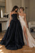 Black Matte Stretch Crepe Strapless Ruched Bodice Ball Gown Floor Length Evening Dress,PD13851