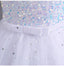 Spaghetti Straps Little Wedding Guest Sequin Top Tulle Unique A-line Flower Girl Dresses, FGS0038