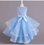 Spaghetti Straps Little Wedding Guest Sequin Top Tulle Unique A-line Flower Girl Dresses, FGS0040