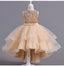 Spaghetti Straps Little Wedding Guest Sequin Top Tulle Unique A-line Flower Girl Dresses, FGS0041