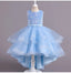 Spaghetti Straps Little Wedding Guest Sequin Top Tulle Unique A-line Flower Girl Dresses, FGS0040