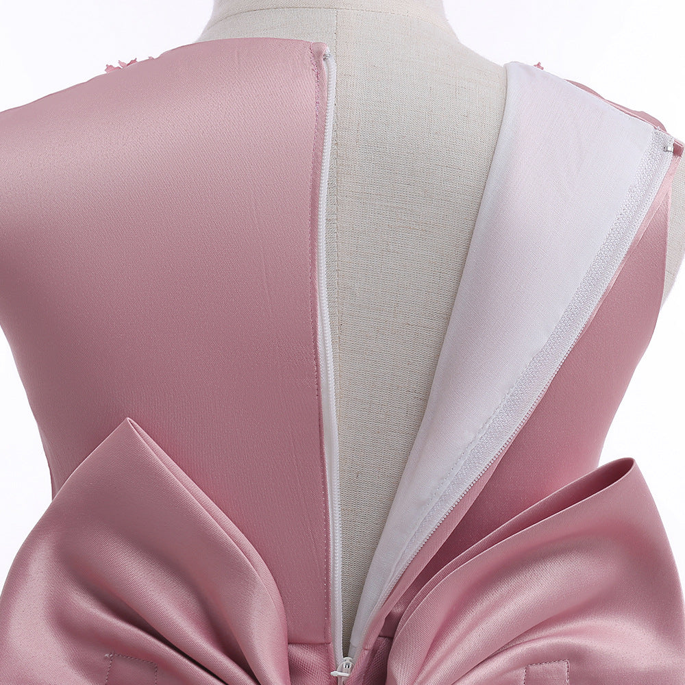 Spaghetti Straps Little Wedding Guest Tulle Unique A-line Flower Girl Dresses With Flower, FGS0042