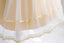 Little Wedding Guest Satin Unique A-line Flower Girl Dresses With Lace Applique, FGS0046