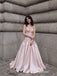 Dusty Blush Strapless Sweetheart Lace Applique Bodice Satin Ball Gown Floor Length Evening Dress,PD13855