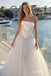 White Jacquard Satin Strapless Square Neck Structured Bodice Ball Gown Floor Length Wedding Dress ,SFWD0106