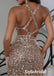 Sexy Sequin Criss Cross V-Neck Sleeveless Side Slit Mermaid Long Prom Dresses, PD0910