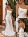 Spaghetti Strap Draped Satin Mermaid Evening Dress, Cowl Neck Ivory Formal Gown, PD13963