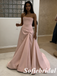Strapless Satin Ball Gown with Train – Elegant Formal Evening Dress for Wedding & Prom, PD01251