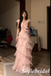 Blush Pink V Neck Ruffle Tiered Tulle Formal Gown Evening Party Dress, PD01277