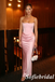 Pink Strapless Corset Satin Mermaid Prom Dress Long Formal Evening Gown, PD01279