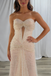 Elegant Tulle Sweetheart Sleeveless Mermaid Maxi Prom Dress/Graduation Dresses With Beading, PD01195