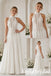Elegant White Halter Lace A Line Wedding Dress, SFWD0096