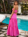 Sexy Sweetheart Two Pieces Sleeveless A-Line Long Prom Dresses, PD0892