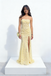 Sexy Yellow Tulle Lace Sweetheart Sleeveless Side Slit Mermaid Maxi Prom Dress/Graduation Dresses, PD01185
