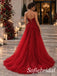Elegant Red Tulle Strapless Boned Corset Ball Gown With Voluminous Pleated Dress,PD1338