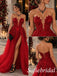 Elegant Red Tulle Strapless Boned Corset Ball Gown With Voluminous Pleated Dress,PD1338