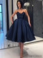 Sweetheart Tea-Length Ball Gown, Simple Cheap Homecoming Dress, HD0133