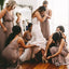 A-line Floor-lrngth V-neck Simple Cheap Bridesmaid Dresses, BD1051