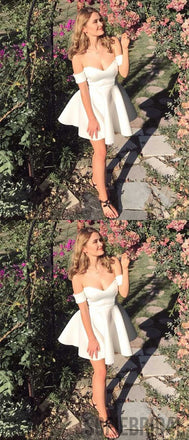 Newest Off-shouder Sexy Cheap Simple Short Homecoming Dress, HD0153
