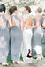 Elegant Halter Long A-line Open Back Chiffon Bridesmaid Dresses, Wedding Guest Dresses, PD0362