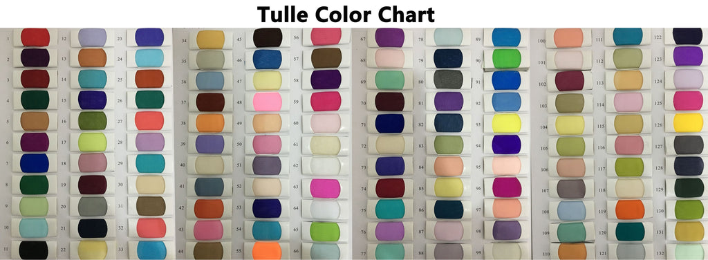 Tulle Color Fabric Swatch