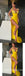 Sexy Yellow Sequin Satin Spaghetti Straps V-Neck Sleeveless Side Slit Mermaid Long Prom Dresses,SFPD0423