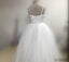 Spaghetti Lace Top Ivory Tulle Hot Sale Flower Girl Dresses For Wedding Party, FG005