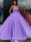 Elegant Ball Gown Strapless Custom Cheap Long Prom Dresses Online,SFPD0011