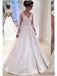 Long Sleeve Lace A-line Cheap Wedding Dresses Online, WD335