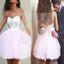 Popular sparkly pale pink sweetheart cute homecoming prom dresses, SF0017
