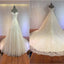 Gorgeous Off Shoulder Sweetheart Zip Up Long A-line Lace Wedding Dresses, WD0148