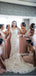 Mismatched One-shoulder Simple Chiffon Long Bridesmaid Dresses Online,SFWG00394
