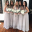 On Sale Simple Off Shoulder V Neck Elegant Formal A Line Custom Make Cheap Bridesmaid Dresses, WG165