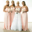 Simple Cheap Chiffon Sweet Heart Formal A Line Floor-Length Wedding Party Bridesmaid Dresses, WG173