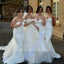 White Satin Cheap Sweet Heart Mermaid Sexy Wedding Party Bridesmaid Dresses, WG175