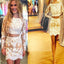 Long sleeve lace two pieces tight cheap homecoming prom dresses, BD00177