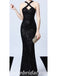 Elegant Sequin Halter V-Neck Sleeveless Mermaid Long Prom Dresses,SFPD0268