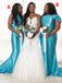 Mismatched Sexy Soft Satin Sleeveless Mermaid Floor Length Bridesmaid Dressses,SFWG00464