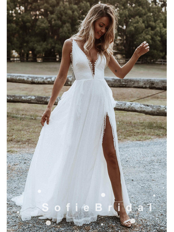 beach wedding dress champagne Champagne Lace Mermaid Wedding Dress Size 26W / Champagne
