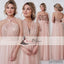 Convertible Chiffon Sequin A-line Bridesmaid Dresses, Sweetheart Bridesmaid Dresses, PD0475