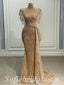 Elegant Charming Spaghetti Straps V-Neck Mermaid Long Prom Dresses,SFPD0431