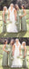 A Line Floor Length V-Neck Sleeveless Chiffon Bridesmaid Dress, BD1012