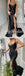 Sexy Black Soft Satin Spaghetti Straps V-Neck Sleeveless Side Slit Mermaid Long Prom Dresses,SFPD0630