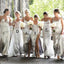 Mismatched Silver Bridesmaid Dresses, Long Bridesmaid Dresses, Popular Bridesmaid Dresses, PD0511