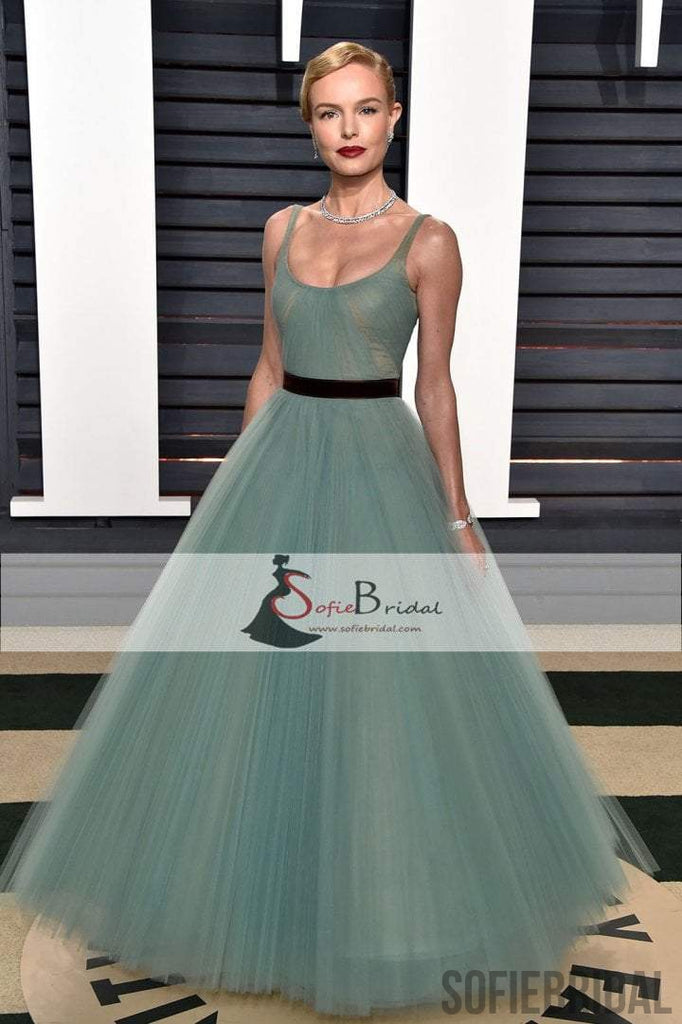 Inspired By Kate Bosworth Vanity Fair Oscars Party Prom Dresses, Long Tulle Prom Dresses , PD0382