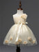 A-line Round Neck Sleeveless Long Tulle Flower Girl Dresses, FG0111